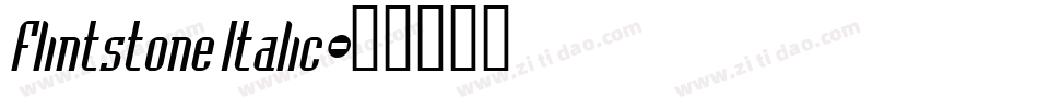 Flintstone Italic字体转换